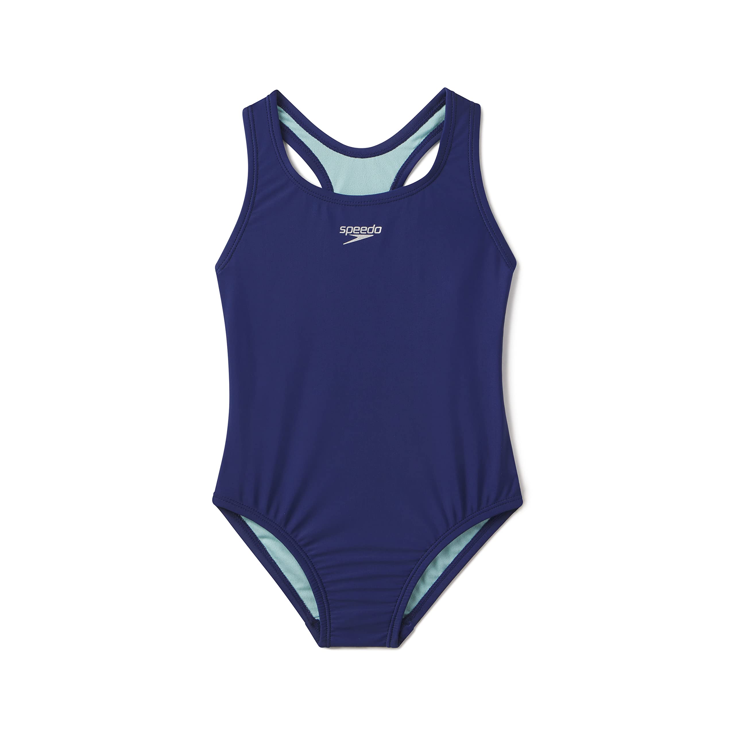 Girl's Swimsuit One Piece Closed Racerback