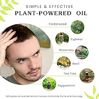 Vista 4 de Isabella's Clearly Aceite anticaspa natural y gratuito Alivio de picazón para cuero cabelludo seco con picazón, dermatitis, psoriasis, tapa