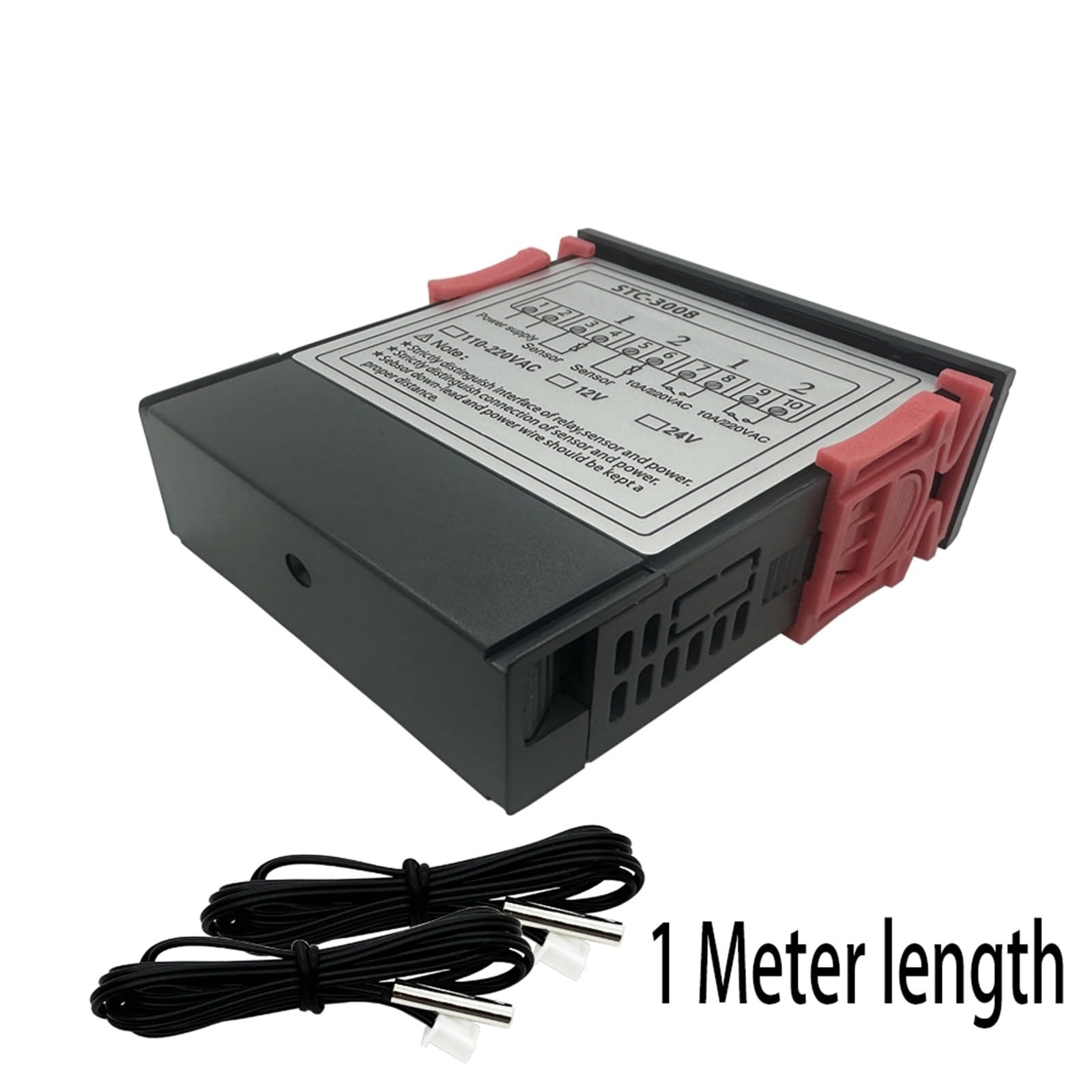 Contrôleur De Température Numérique STC-3008 Double Sonde - Plage -55°C à +110°C, 12V - 3