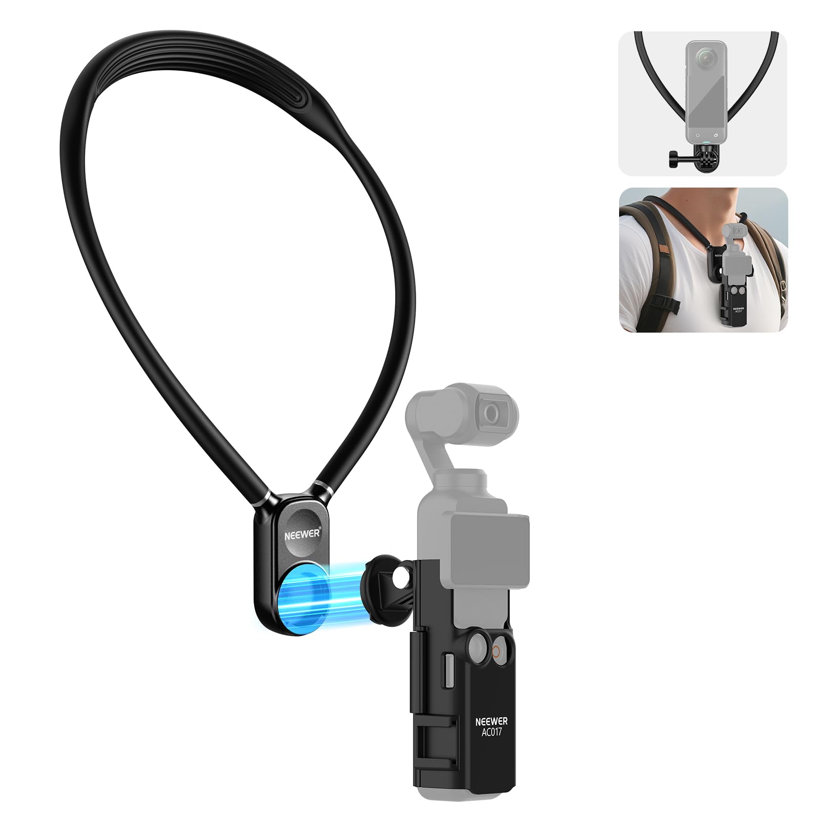 Amazon.com : NEEWER Magnetic Neck Mount with Pocket 3 Cage