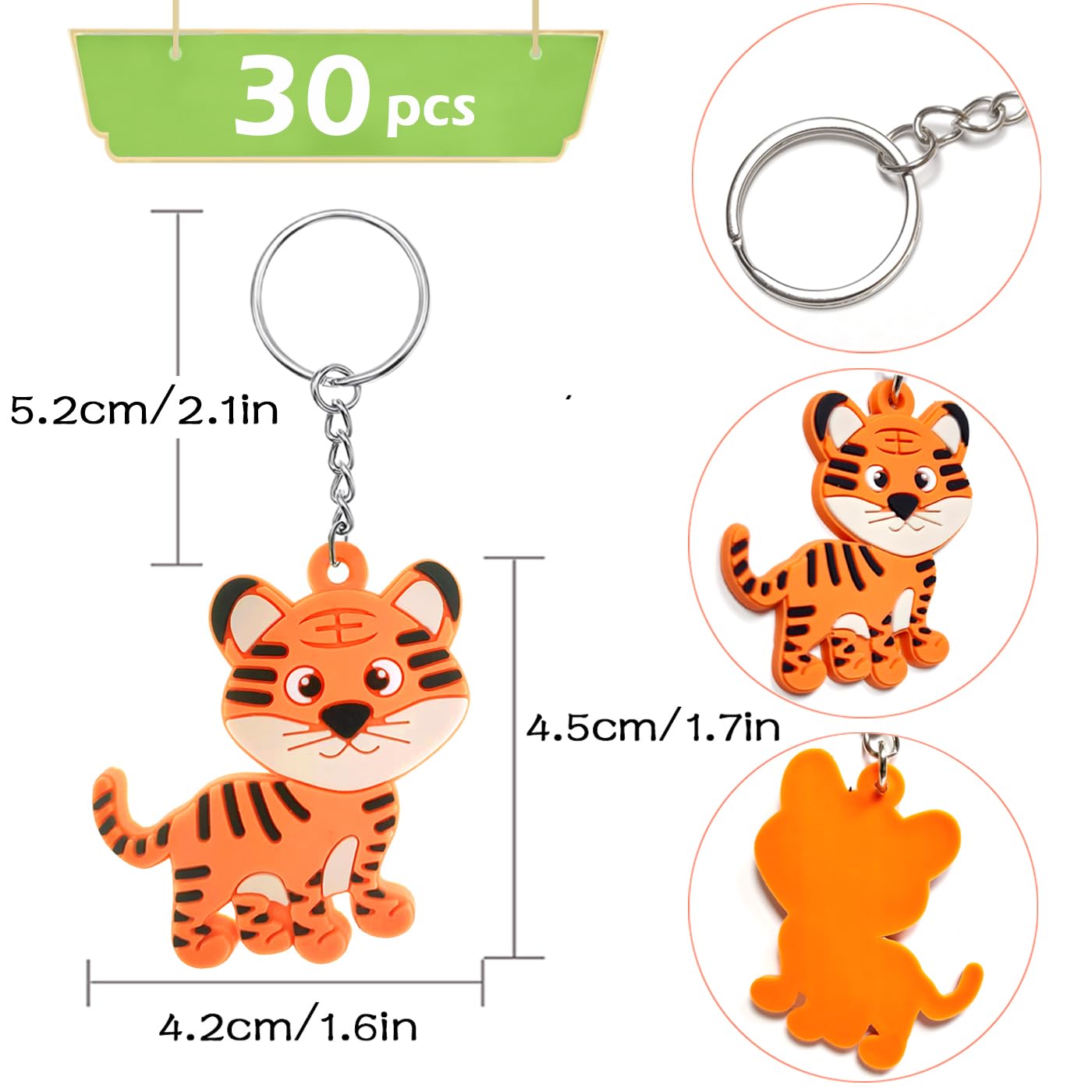 MEIYIFAN 30 Pezzi Mini Portachiavi,Portachiavi con Animali dei Cartoni Animati,Porta Chiavi Idea Bomboniera,Regali dei Bambini Premio,per Bambine Ragazze Regalo Festa Compleanno Bomboniere