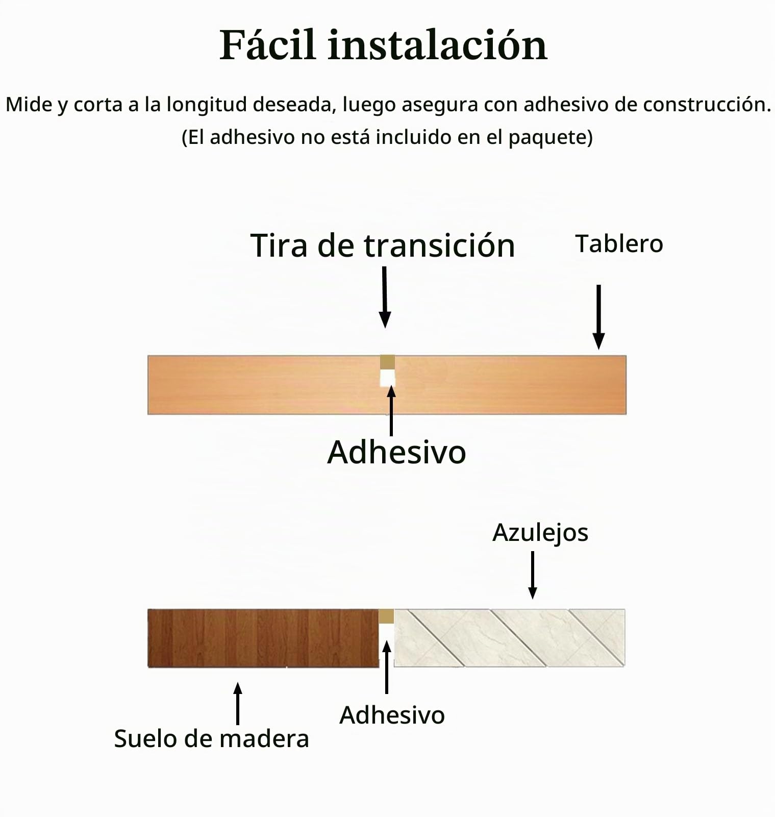 Perfil TransicióN Tira de Transición para Suelo, Sólida, Cepillada en Dorado. Transición de Umbral de Latón Resistente para Puertas. Molduras Decorativas con Costura Plana para Vinilo de Madera(1m(39i