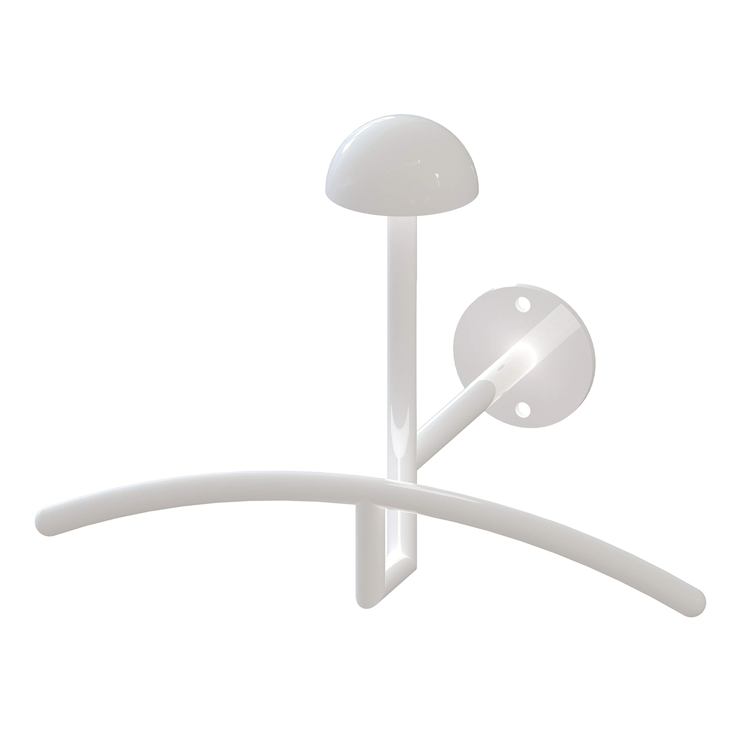 Porte casque et veste moto Bracky blanc pour organiser votre entrée avec style