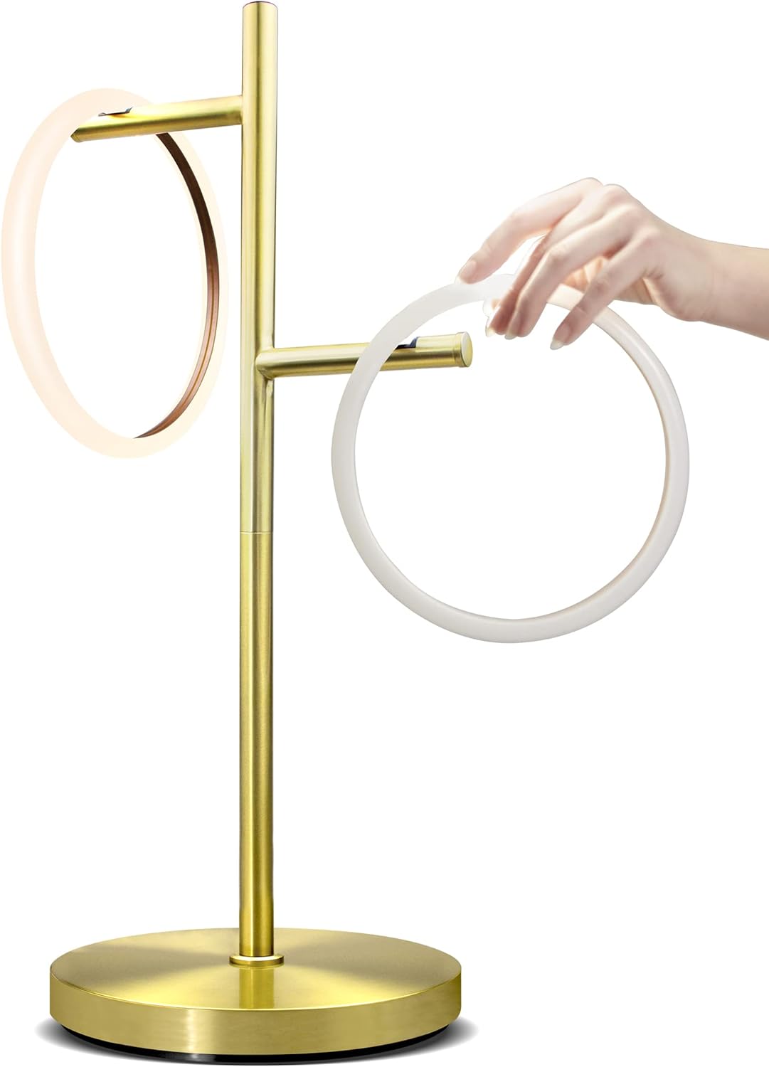 21" Gold LED Touch Table Lamp with 3-Way Switch