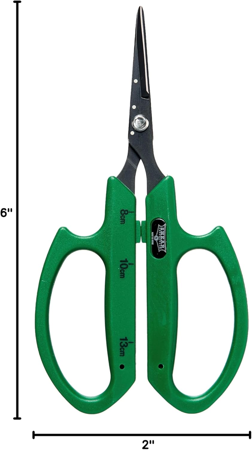 Shear Perfection Bonsai Scissors, 2" Non-stick Straight Blades - Senshi Series