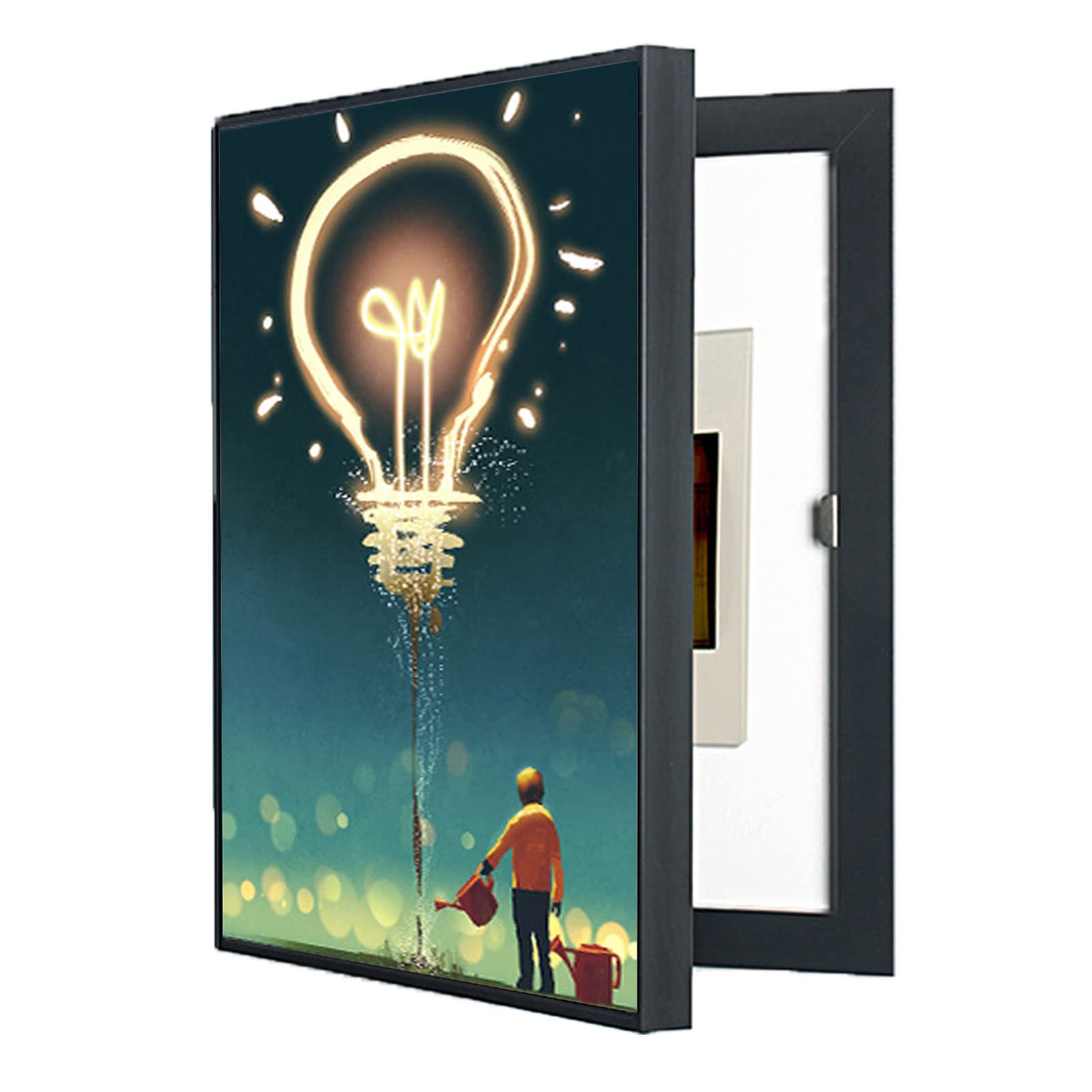 ZMQU Electric Meter Distribution Box Decorative Painting Cover Multiple Sizes Flip(G,50 * 60cm)