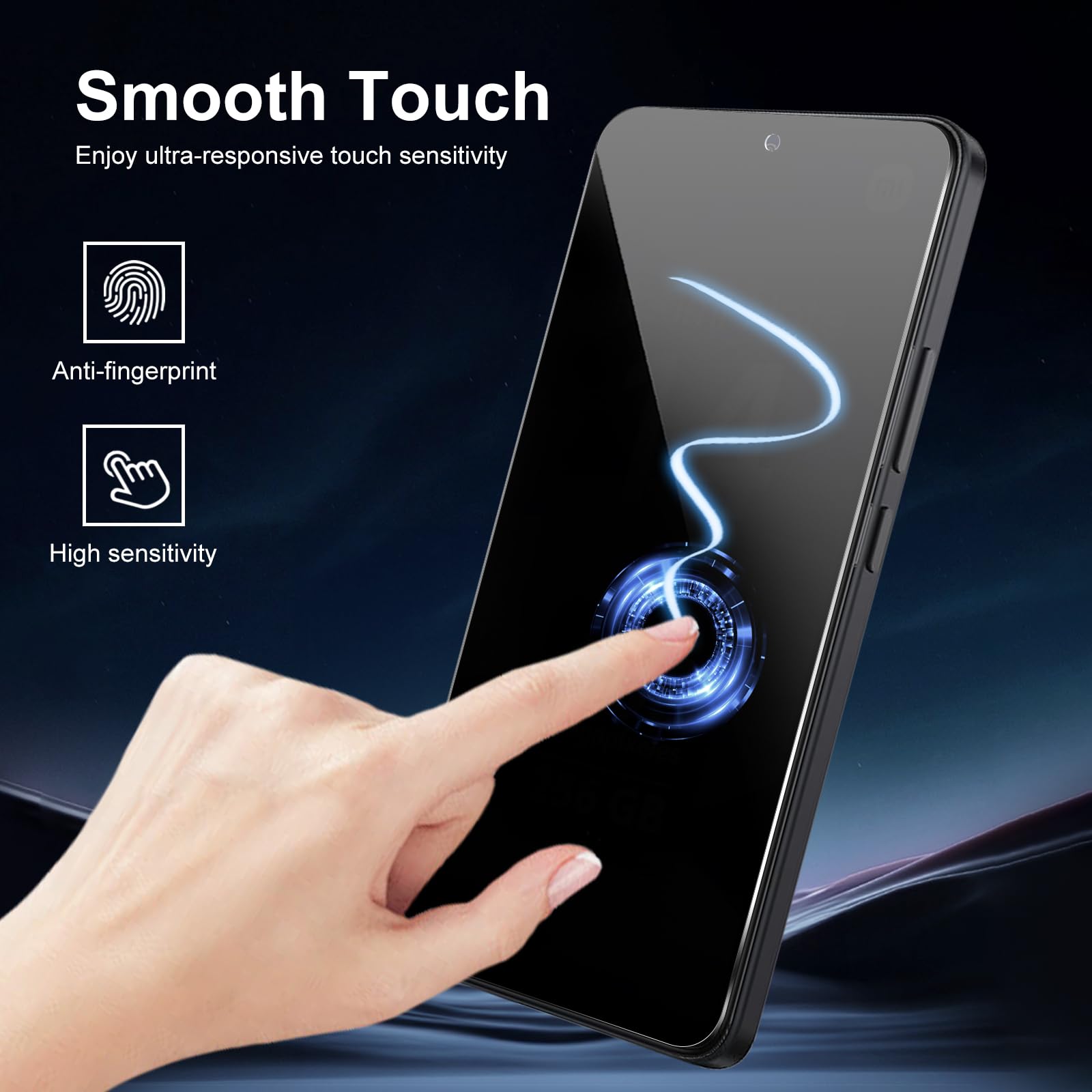 QZGWDY Verre Trempé Anti-Espion Pour Xiaomi Redmi Note 14, Lot De