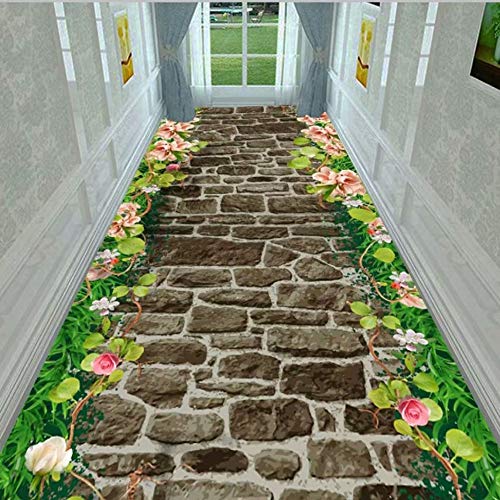 Moqueta corredor 3D retro alfombras de pasillo largo ZRUYI casa moderna 3