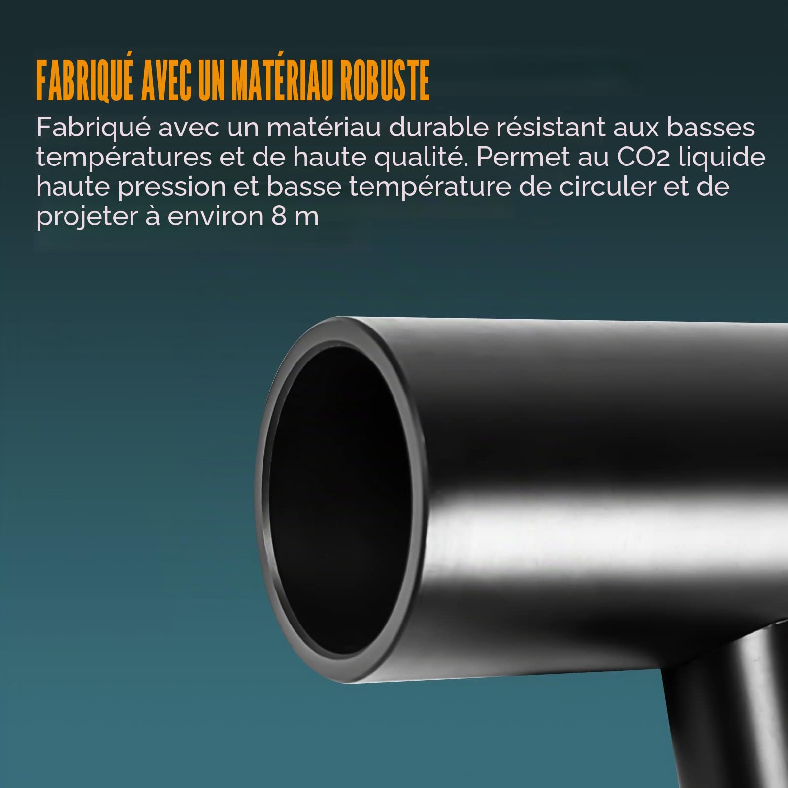 Mini machine à jet de CO2 portable, Dj CO2-Gun, mise à niveau, sans résidus de glace, faible bruit de stage, jet de machine à CO2, avec tuyau gratuit de 3 m