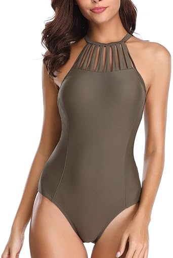 High neck swimsuit amazon Outlet