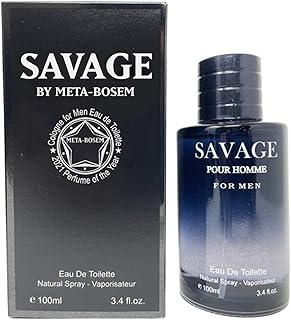 META-BOSEM Savage Cologne for Men, Eau de Toilette Natural Spray, Wonderful Gift, Signature Masculine Scent, Formal&Casual Use, a Classic Bottle, 3.4 Fluid Ounce/100 Ml
