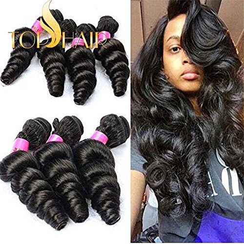Aigemei Hair 7a 100% Unprocessed Peruvian Virgin Hair Loose Wave 8 to 30 Inch Hot Sell Peruvian Virgin Hair Curly Wave Human Hair Extensions 100g/pc 1 Bundle 10 Inch