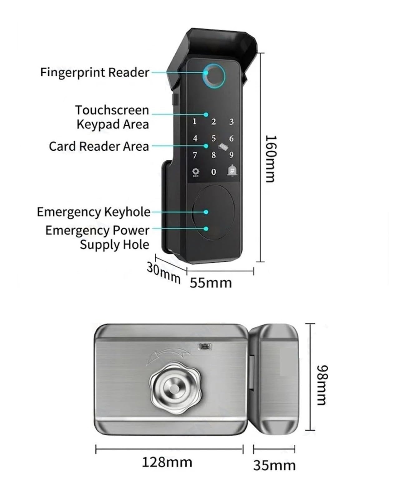 Impronta digitale biometrica impermeabile for serratura Smart Gate esterna