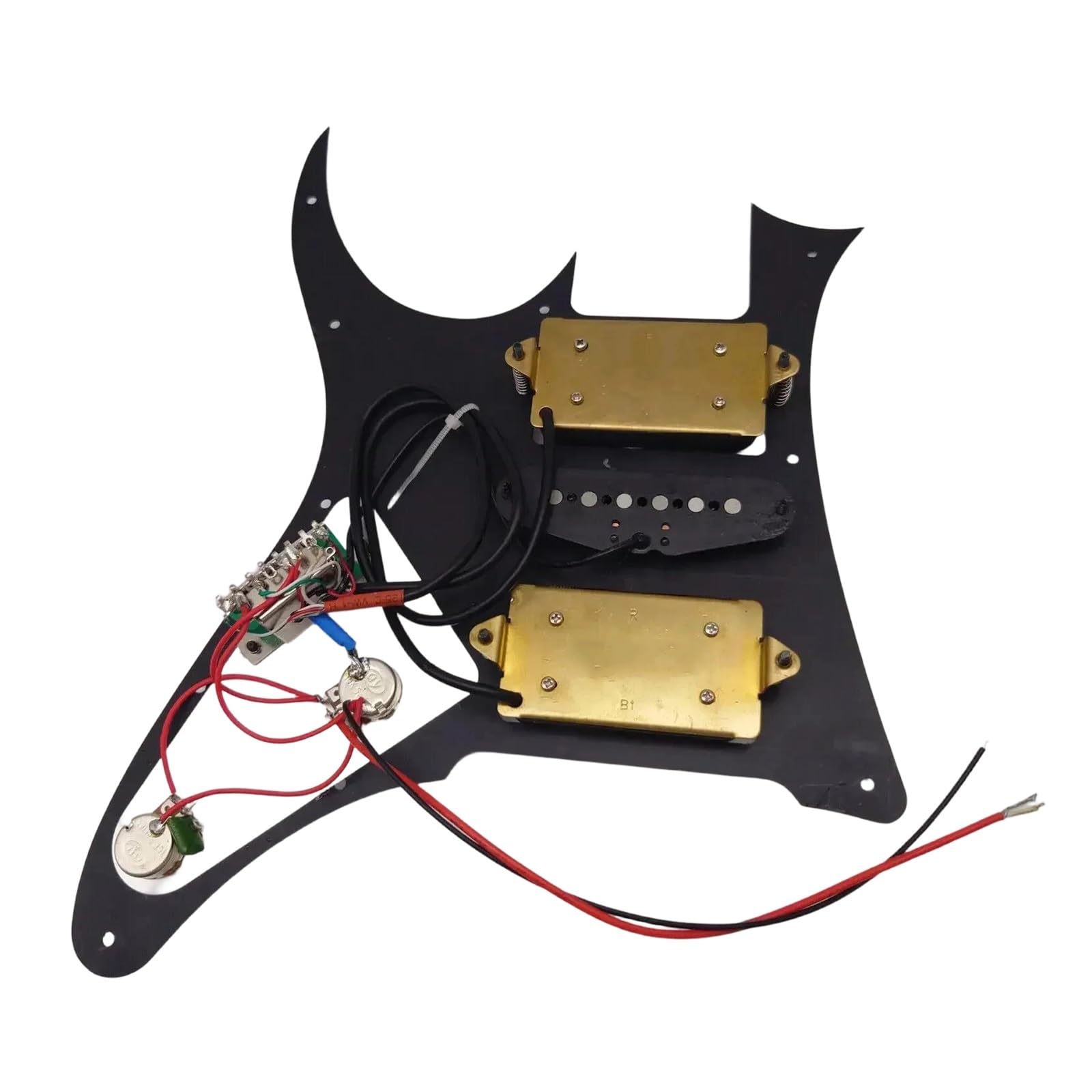 Juego De Pastillas De Golpeador De Guitarra Precableadas Piezas De Repuesto HSH Alnico 5 | Recogida del golpeador
