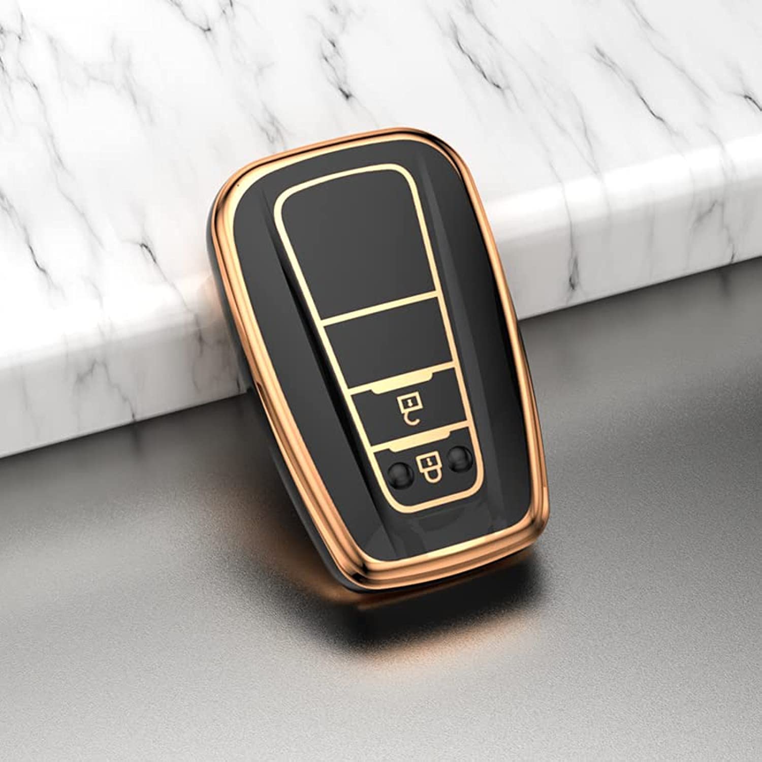 5Colors TPU 2Button Smart Key Case Cover, For Toyota C-HR/2017 Prius/Land Cruiser/Prado