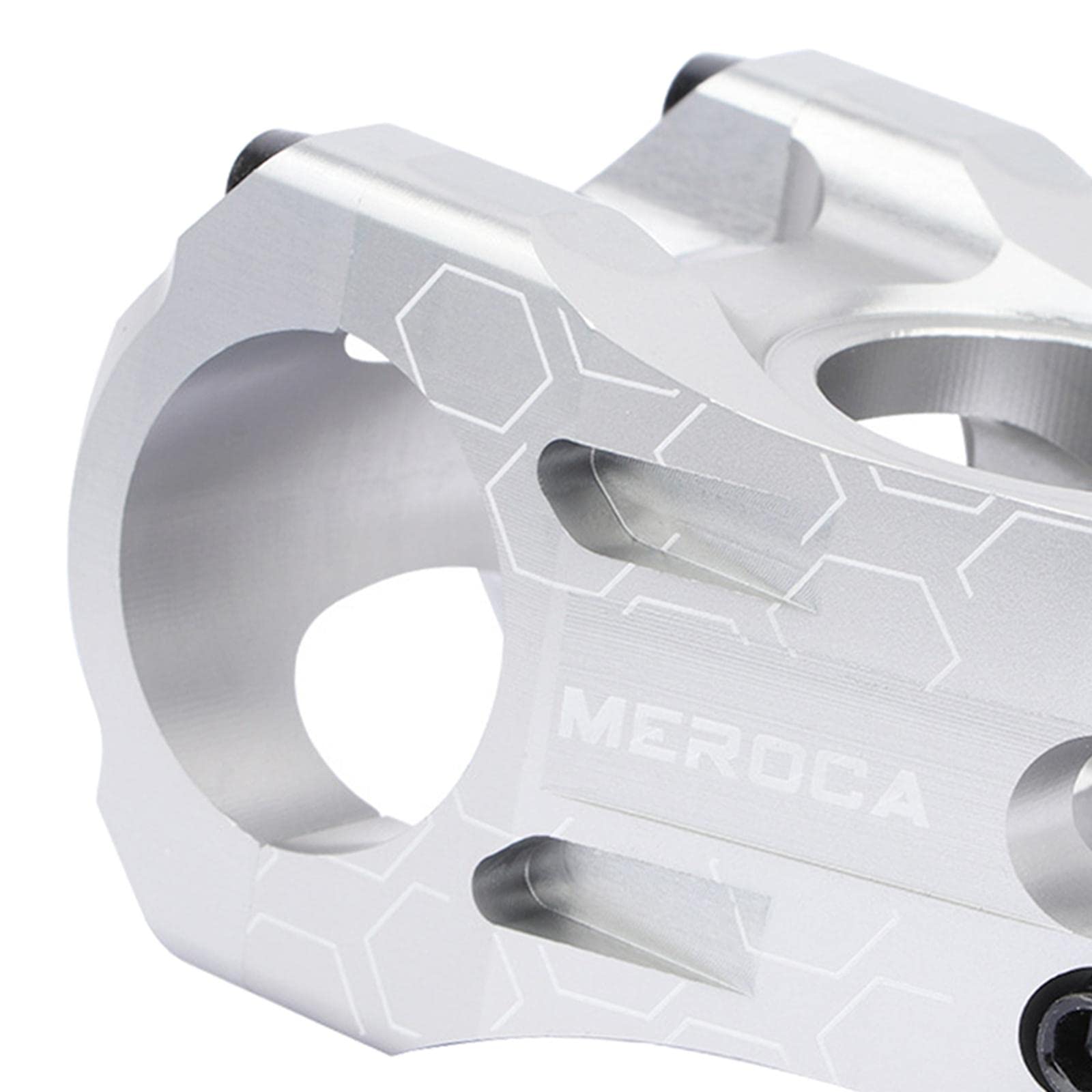 SM SunniMix Kurzer Mountainbike-Vorbau 31,8 mm Vorbau für Downhill-Fahrräder, Silber