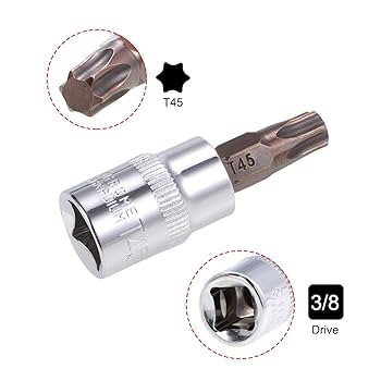 Amazon | uxcell トルクスビットソケット S2スチールビット CR-V Amazon | uxcell トルクスビットソケット S2スチールビット CR-V