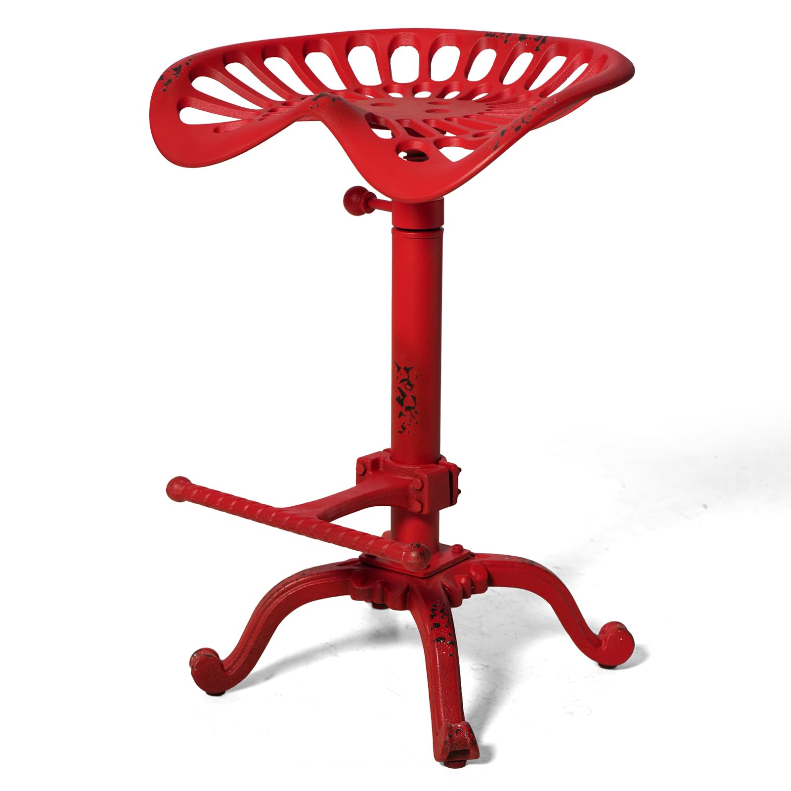 LOKKHAN Sgabello da bar in stile americano antico, stile steampunk, vintage, industriale, retrò, elegante, design a idrante, regolabile, girevole, per bar, caffè, pub, cucina, bancone della cucina