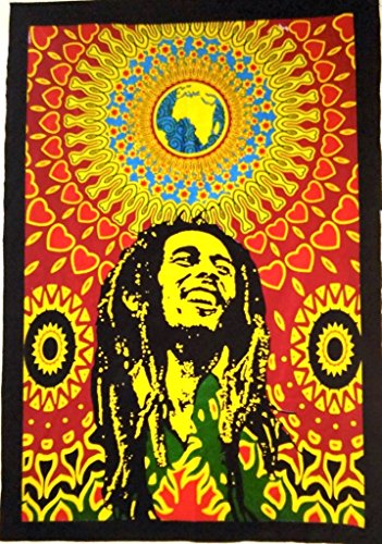 Bob Marley Pared Wandteppich, Hippie Poster, India, zum Aufhängen Boho Wohnheim Dekor, Bohemiam Arte Wand