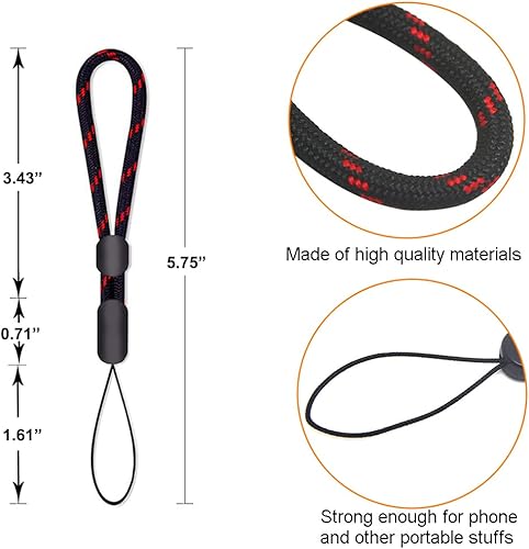 Miniatura 2 de Pluxen Cordón ajustable para el dedo, correa pequeña compatible con iPhone, funda para teléfono móvil, cámara, cartera, llavero