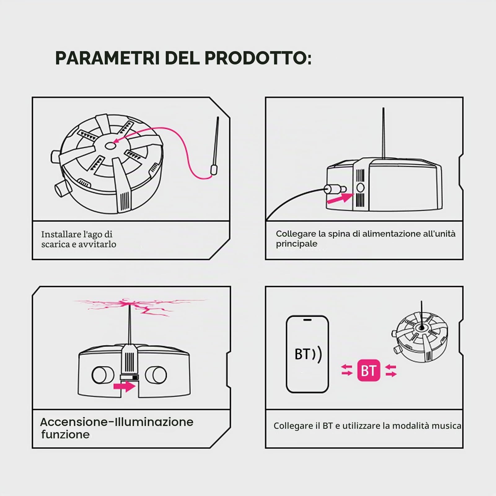 Bobina Tesla Altoparlante Plasma Multifunzionale Arco Bluetooth Lettore Musicale per esperimenti scientifici Strumenti didattici, decorazione per la casa