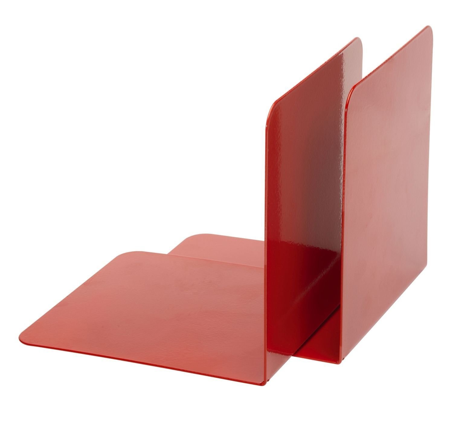 ALCO-Albert Fermalibri in metallo 130x140x140 mm, scatola da 2, rosso