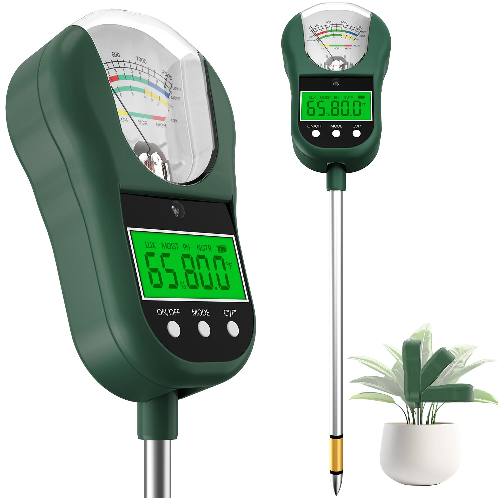 7-in-1 Soil Test Kit OliveGreen