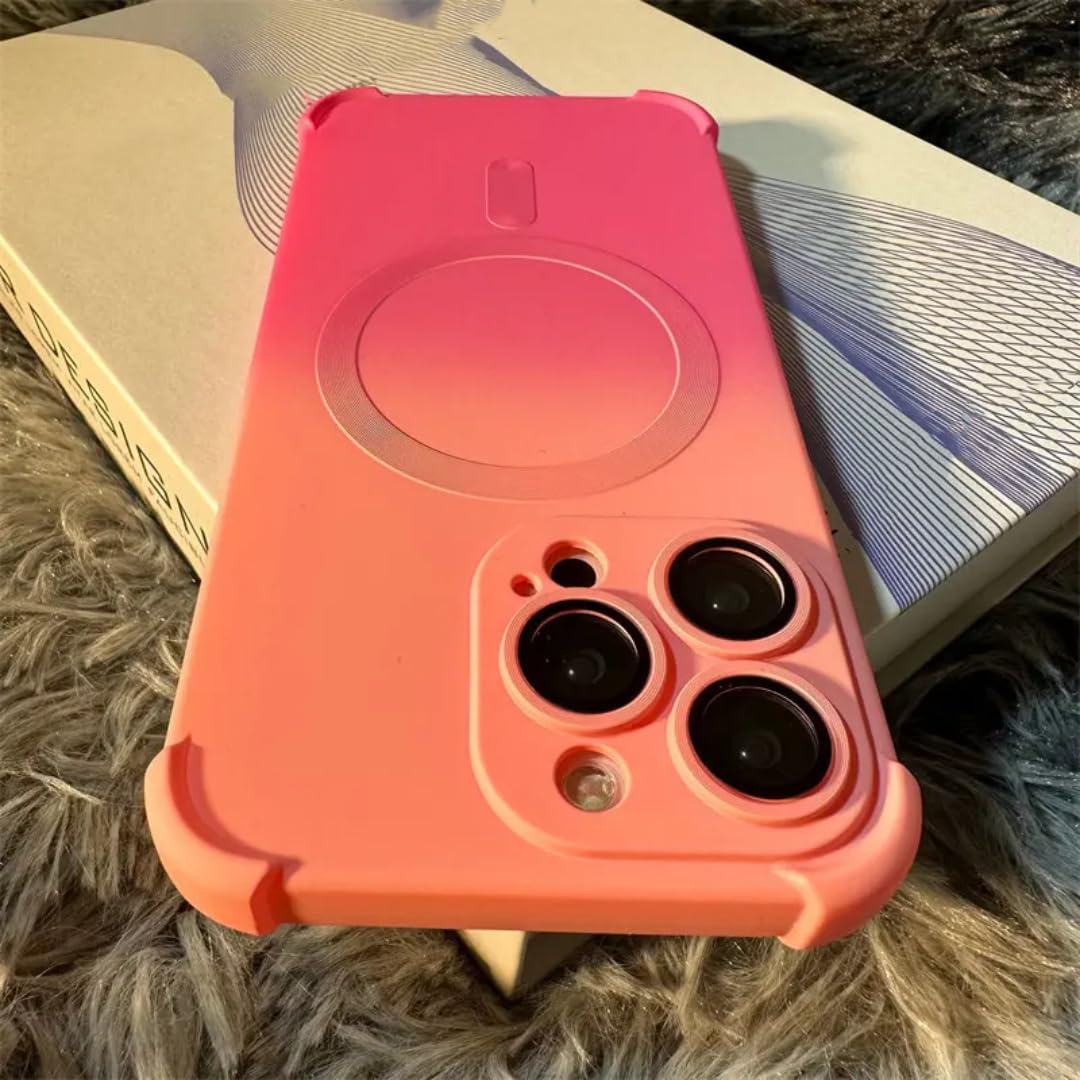 Coque magnétique iPhone 16 antichoc rose compatible charge sans fil - 8