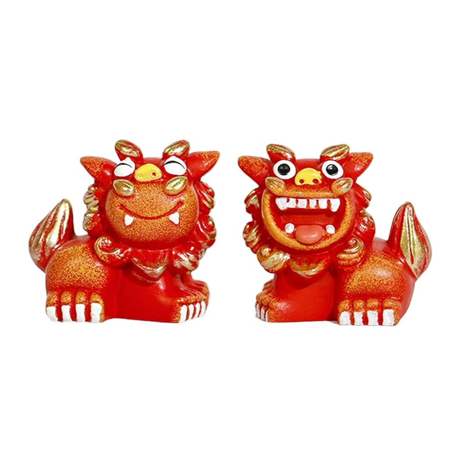 Amazon.co.jp: シーサー 置物 ミニ かわいい 縁起物 守り神 玄関