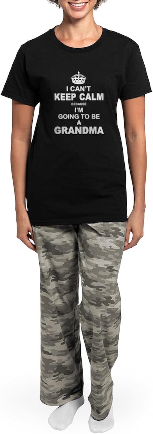 CafePress ....I Am Going To Be A Grandma Pajamas Womens Novelty PJ Sleepwear