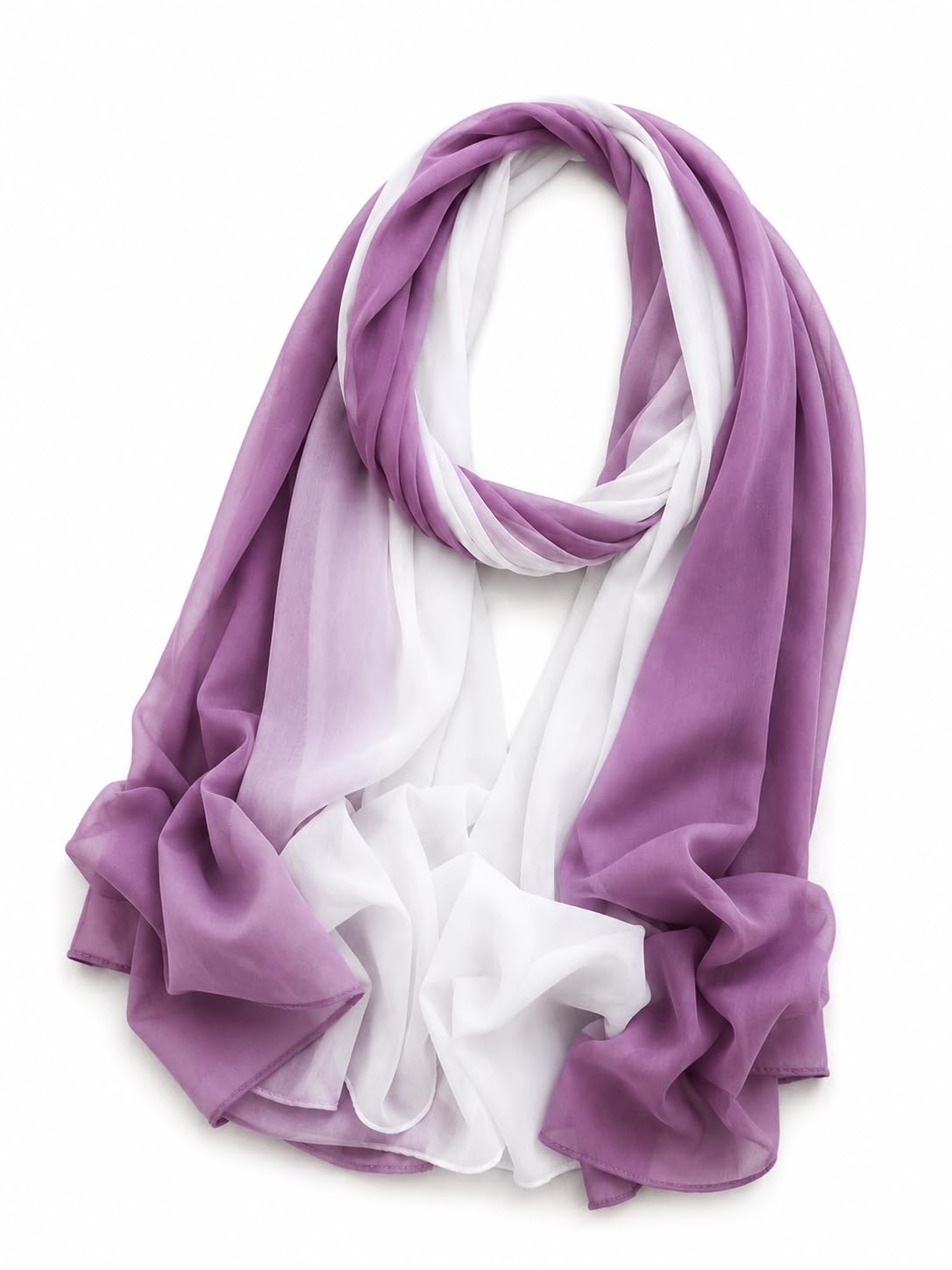 Malaysian Georgette Ombre Hijab Scarf Dual Shade 170x70 cm-picture-20