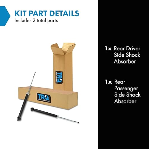 Miniatura 1469 de TRQ Juego de amortiguadores traseros compatible con Chevrolet Aveo 2004-2011 Aveo5 2009 Pontiac G3 2007-2011