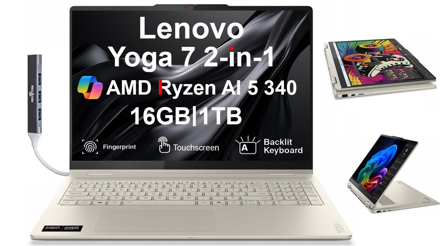 Amazon.com: Lenovo Yoga 7 2-in-1 Copilot+ Laptop 16.0