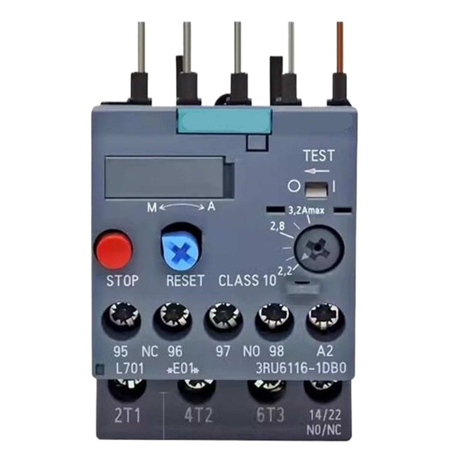 Relais 3RU6116-0GB0 évite la surchauffe moteur de 0,45 à 0,63A