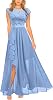 Miusol Women's Formal Floral Lace Ruffle Style Bridesmaid Party Maxi Dress