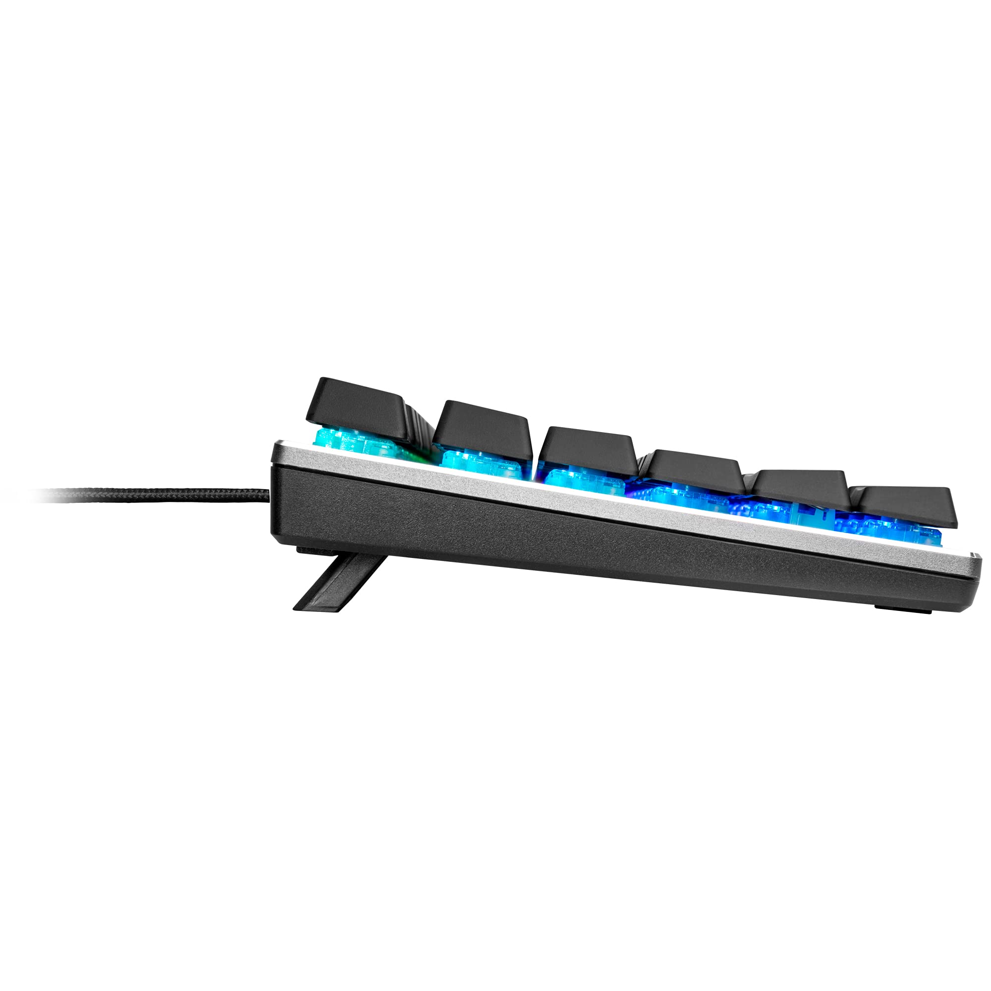 Cooler Master SK652 Mechanische Tastatur (Full-Size) – Mit flachen, schwebenden Tasten, RGB-Beleuchtung, kabelgebundener USB-Typ-A-Anschluss, PC- und MacOS-kompatibel – DE-Layout, Rote Schalter