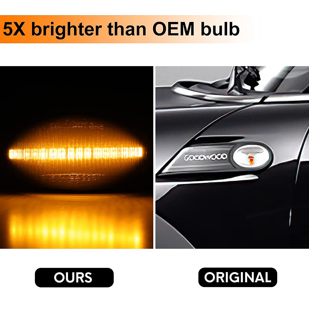 Clignotant Blanc Avant Pour MINI II R50 R53 Berline Et R52 Cabriolet (09/2000-07/2008) - Côté Gauche