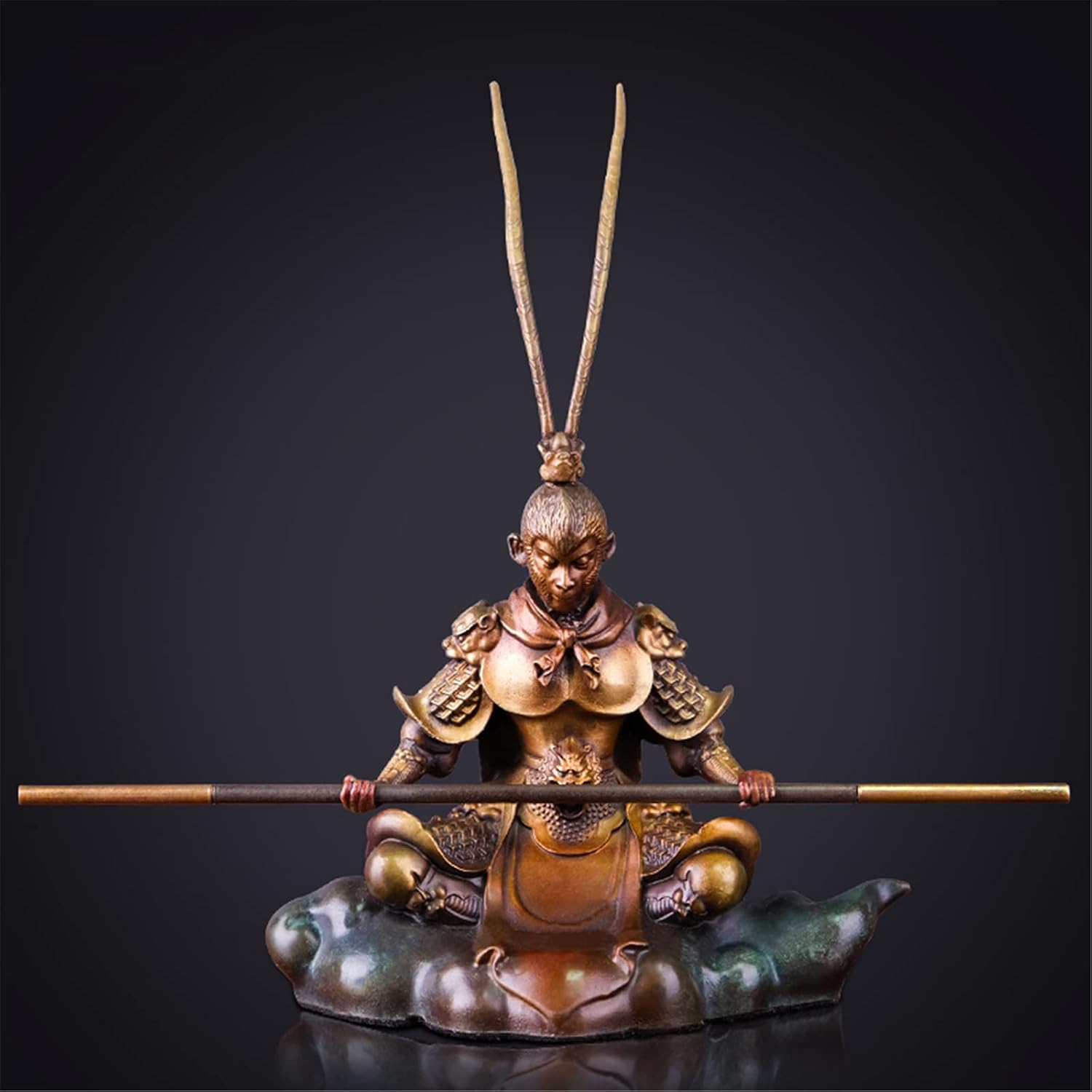 孫悟空の置物 銅製斉天大聖（大） 風水グッズ 斉天大聖