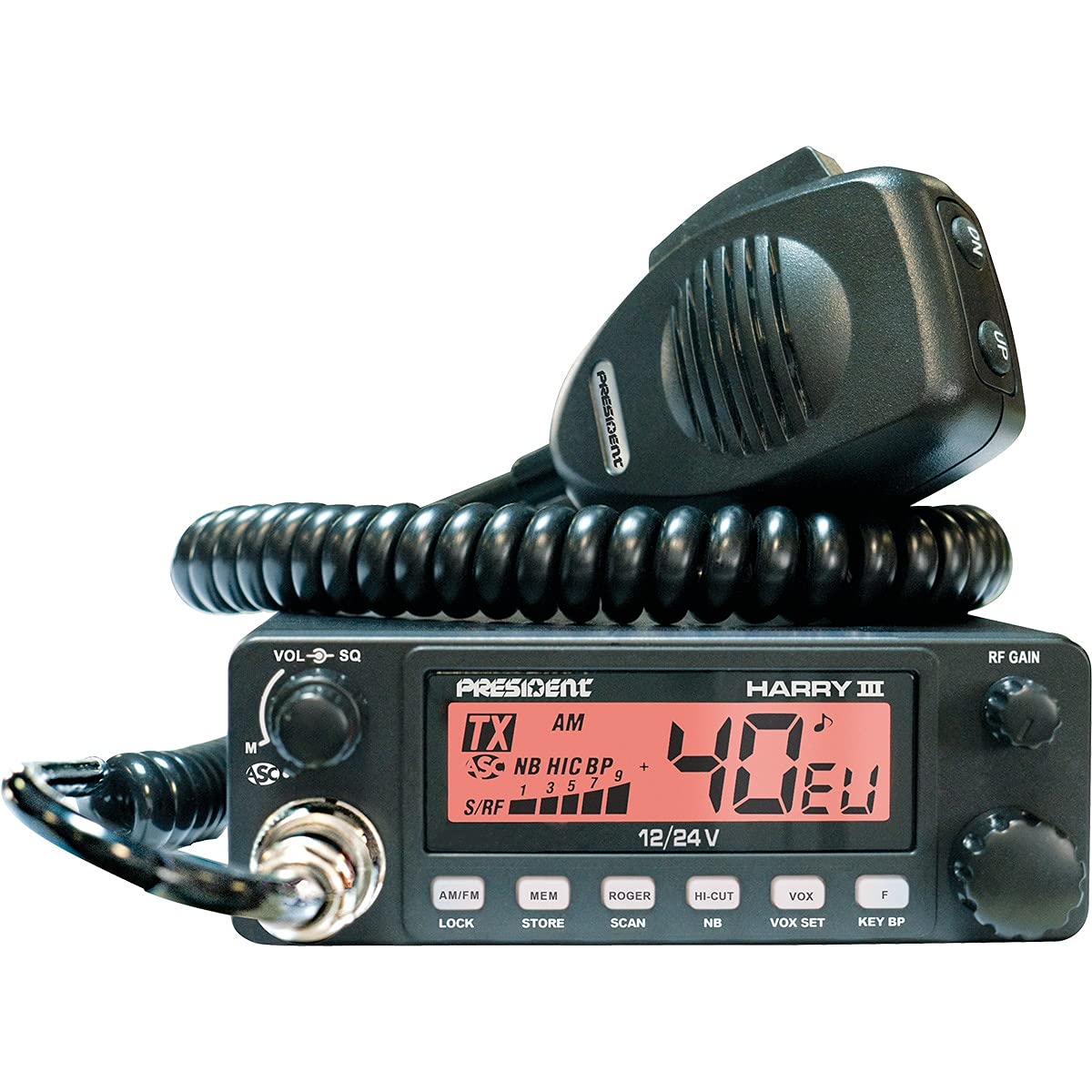 PRESIDENT Station de Radio CB Harry III ASC - 40 cannaux Am/FM - Multinormes