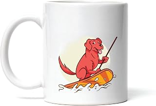 Dog Paddle Surf Gift for Pet Lovers Fun Activity for Dogs 11oz 15oz White Coffee Mug