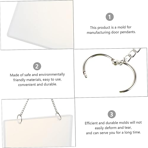 Miniatura 3 de 1 juego de moldes de silicona para placa de puerta para resina epoxica moldes de silicona para resina moldes de silicona adornos moldes para