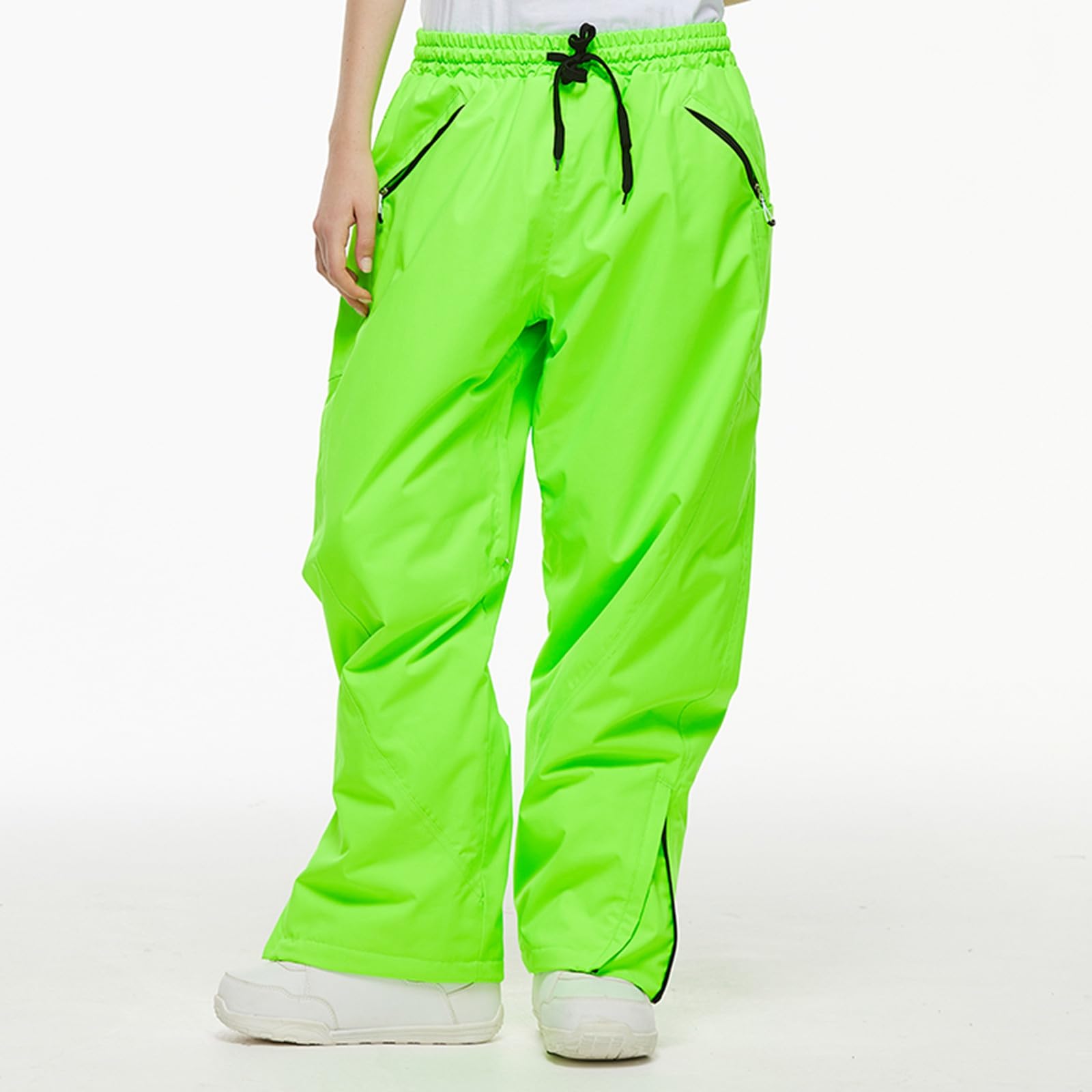 Generico Pantaloni Neve Uomo Impermeabili Pantalone Neve Caldo Baggy Snowboard Pants Tecnici Pantaloni Sci Invernali Salopette Trekking