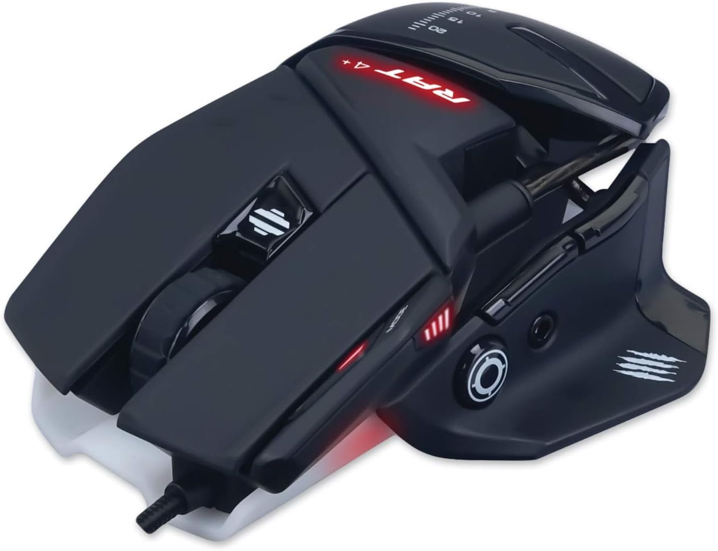 Mad Catz The Authentic R.A.T. 4+ Optical Gaming Mouse, Black