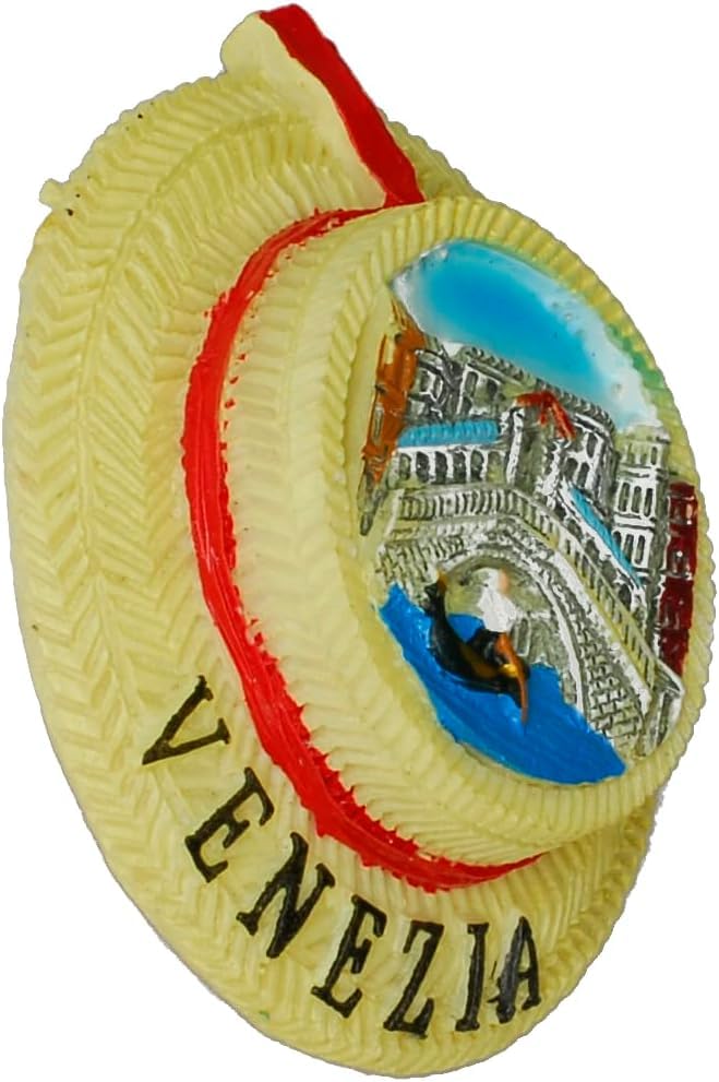 Magnete Frigorifero 3D Venezia Gondola - Souvenir In Resina, 8x6cm, Regalo Da Collezione Per Casa - Foto 9