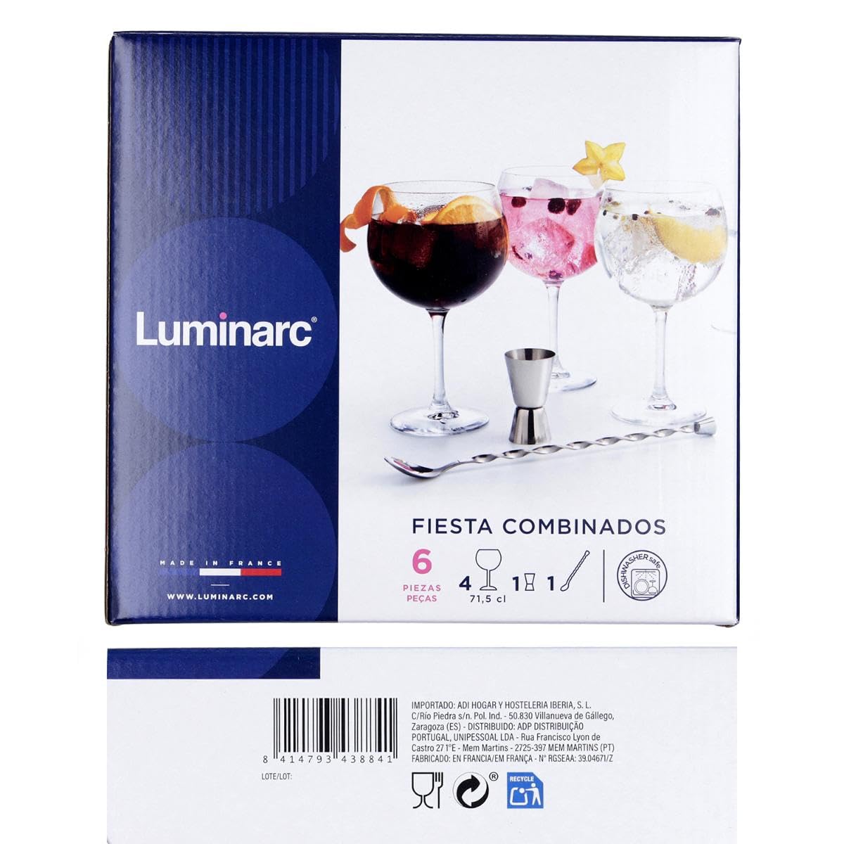 Luminarc Cocktails de fête Kit de 6 pièces