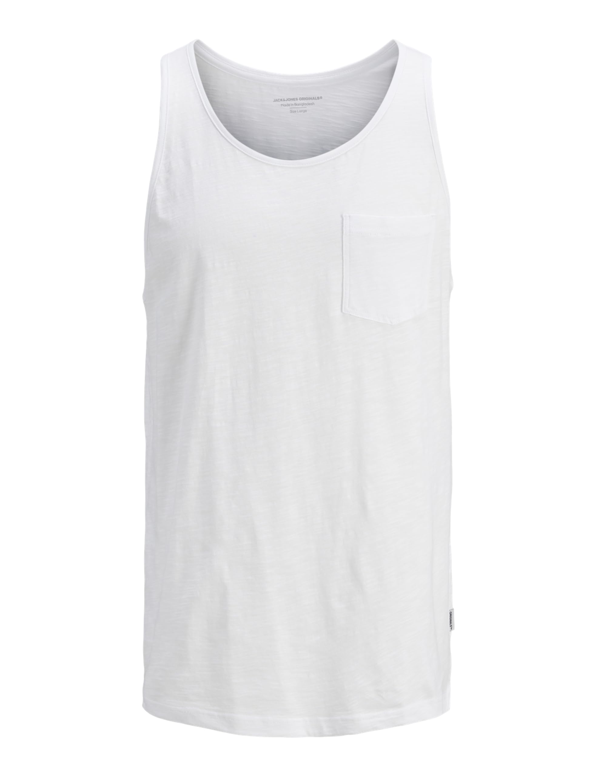 JACK & JONES Jorvarenna Slub Tank Top, Bright White, M