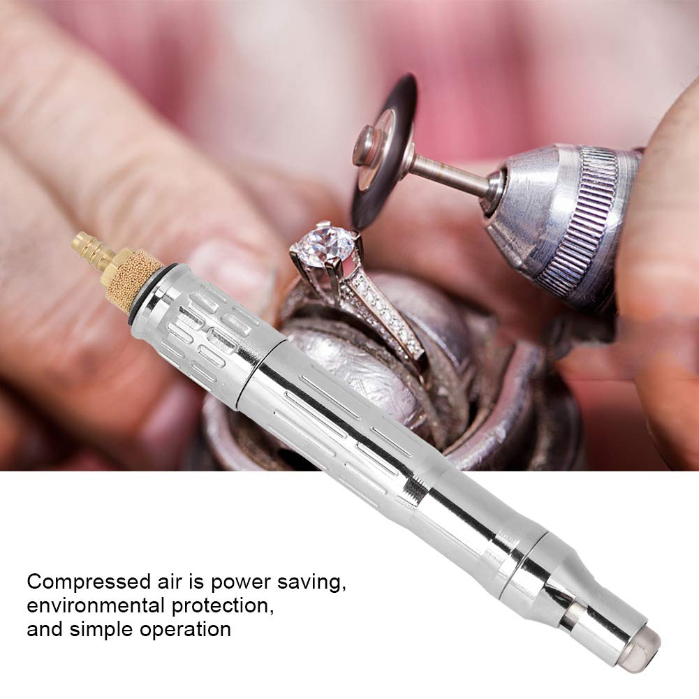 Air Micro Die Grinder Pneumatic Grinding Pen with Air Tube Stone for Glass