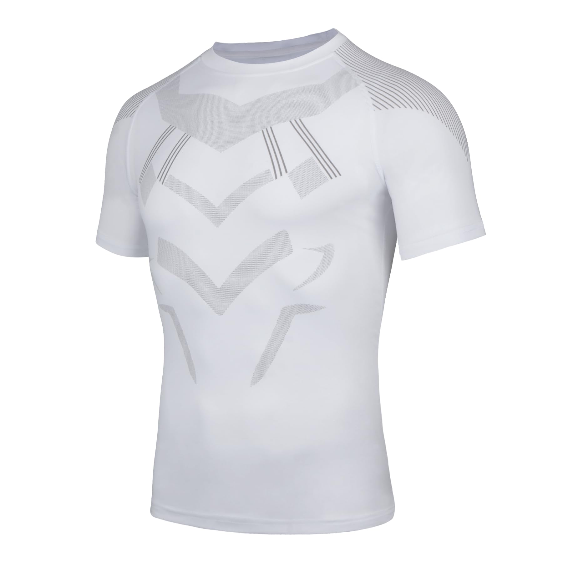 AMZSPORT Maglia a Manica Corta Compression da Uomo Sport Palestra