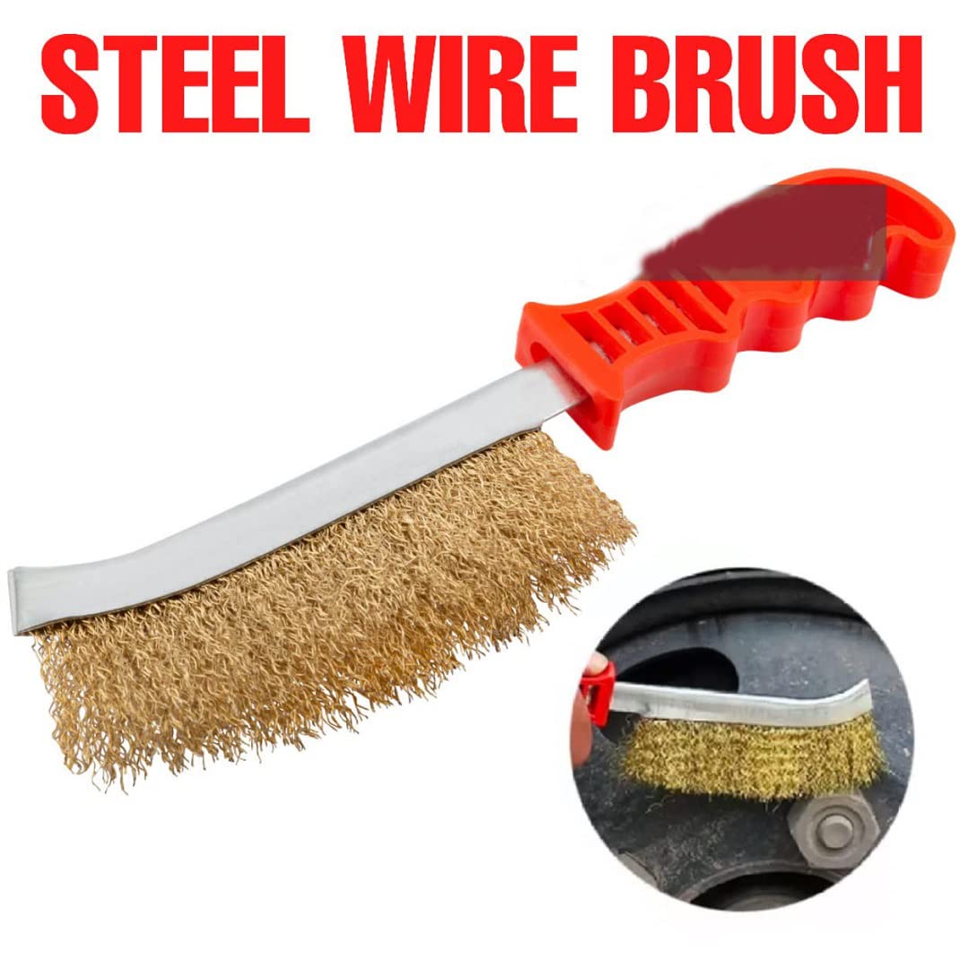 Oblivion Stainless Steel Wire Brush Industrial-Grade Paint Removal Tool for Tough Cleaning, Rust Removal, and Sturdy Surface Scrubbing, Handheld Wire Brush for Easy Cleaning 3