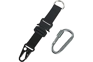 Military Stainless Steel Tactical Keychain with HK Clip